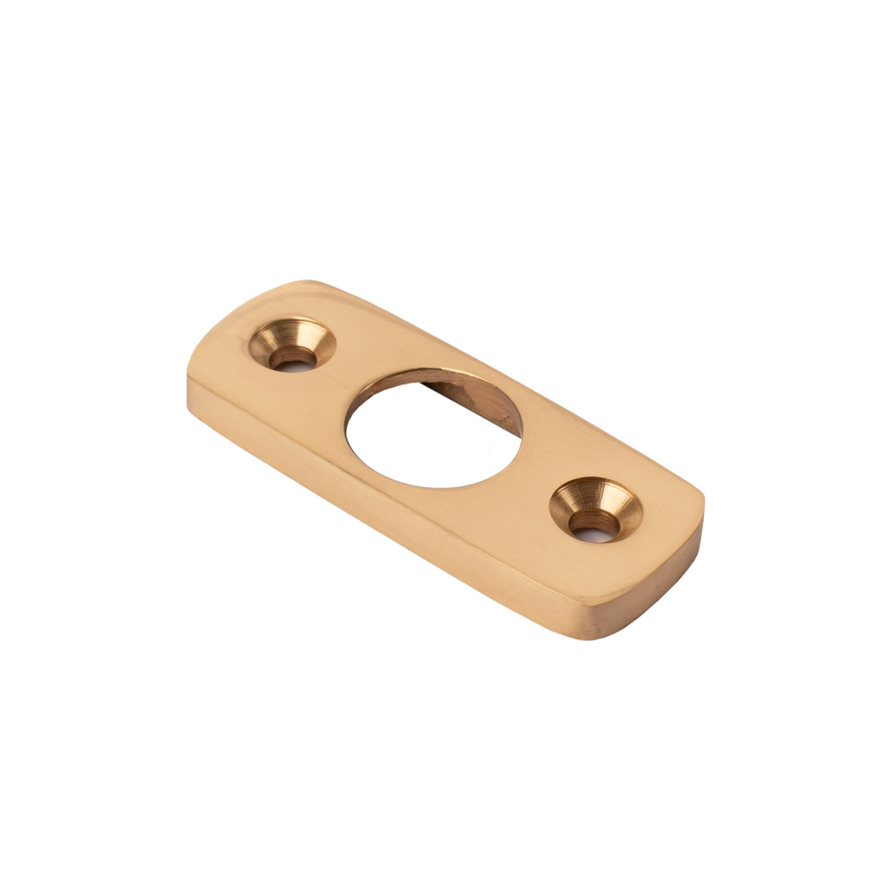 Simplex Brass Flush Knot Holder - Polished Brass